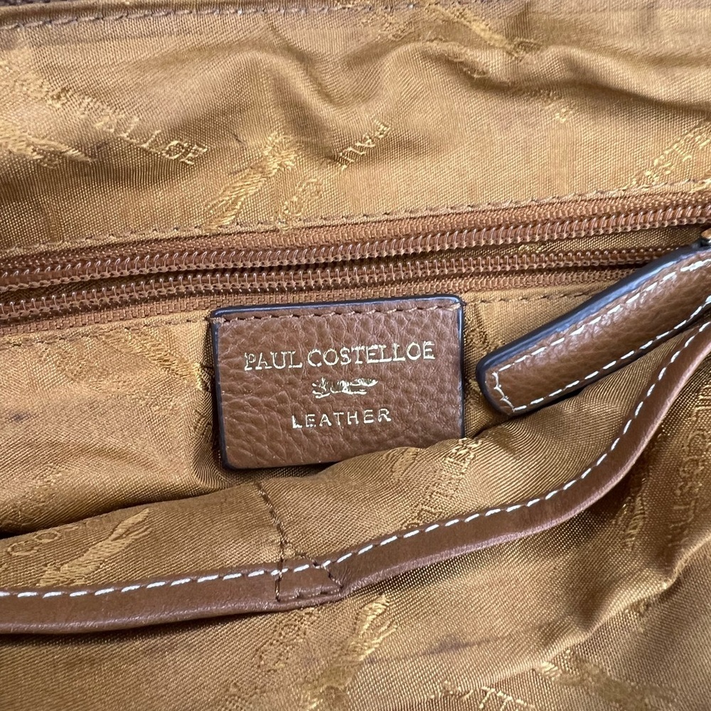 Brown Leather Crossbody Bag By Paul Costelloe - image 5